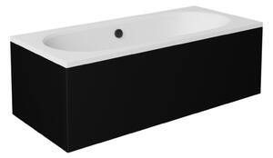 Besco Krycí panel k obdĺžnikovej vani Vitae Black P 150x75 (160x75, 170x75, 180x80), čierny BESCO-Rozmery: 150x75, BESCO-Farba: Čierna mat