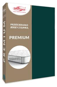 JERSEY PRESTIERADLO PREMIUM 90X200 CM TMAVOZELENÉ