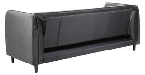 Dizajnová rozkladacia sedačka Alwyn, 235 cm, tmavosivá