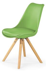 HALMAR K201 jedálenská stolička zelená / buk