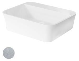 Besco Umývadlo na dosku z liateho mramoru Assos S-Line Glam S UM D 51x41x15 cm, bez otvoru pre batériu