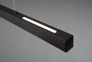 Trio R32043132 LED závesné stropné svietidlo Paros 1x21W + 5,5W | SMD | 3000lm + 1500L | 3000K - horné a spodné osvetlenie, 3 fázové stmievanie, nastaviteľná výška, matná čierna