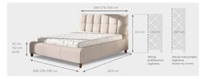 Dizajnová posteľ Layne 180 x 200 - Rôzne farby