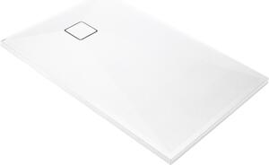 Deante Obdĺžniková sprchová vanička Correo 90x70 cm, granit, biela - KQR A71B