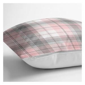 Sivo-ružová dekoratívna obliečka na vankúš Minimalist Cushion Covers Flannel, 45 x 45 cm