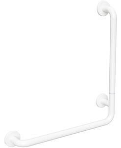 Bemeta Design HELP: Madlo, 680 mm, v tvare L, pravé, skladané, s krytkou, biela - 301153063