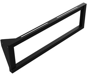 Bemeta Design Konzola umývadlová s držiakom uterákov ľavá, 490 mm, záťaž 50 kg, čierna - 201541050