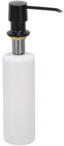 Bemeta Design Dávkovač mydla, 470 ml, integrovaný, mosadz/plast, čierna - 136109010