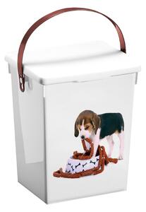Úložný box Dog, 18x23,5x16,5 cm, biela