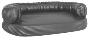 Ergonomický penový matrac pre psa čierny 88x65 cm umelá koža