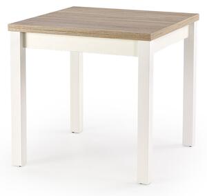 Rozkladací jedálenský stôl Gracjan - dub sonoma / biela