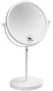 Bemeta Design WHITE: Kozmetické zrkadlo, ø 200 mm, obojstranné, na postavenie - 112201254