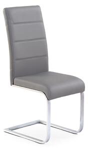 Jedálenská stolička K85 - sivá / chróm