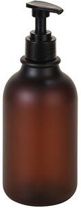 Bemeta Design Plastová fľaša pre dávkovač mydla, 500 ml, guľatá, s pumpičkou, mat, hnedá - 131567701