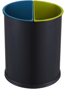Bemeta Design Odpadkový kôš 15 l, na triedený odpad (2 plastové vložky), čierny - 126115380