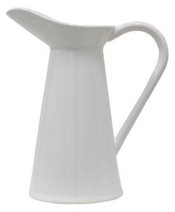 Biely keramický retro džbán - 23*13*25 cm - Clayre & Eef