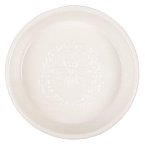 Keramická okrúhla mydlovnička s motívom včielky - Ø 13*3 cm - Clayre & Eef