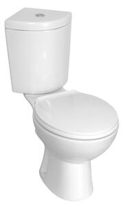 Novoterm Rohové WC kombi NV-Corner KR 61 ZO so zadným odpadom a SoftClose sedadlom
