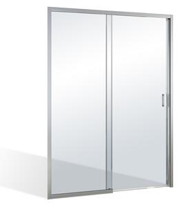 Roltechnik Outlet Posuvné sprchové dvere LYG2L_LYG2R pre inštaláciu do niky, strieborná - bez vaničky ROTH-Variant: šírka: 140 cm, orientácia: Pravá - (LYG2R/1400 - 1135008310), ROTH-Profily: profily: strieborná, výplň: transparent