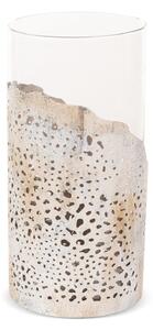 SKLENENÝ SVIETNIK DIMON (02) (FI) 16X32 CM VIACFAREBNÁ