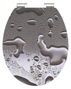 Eisl Sanitär WC sedátko MDF Soft Close Grey Steel High Gloss 80523