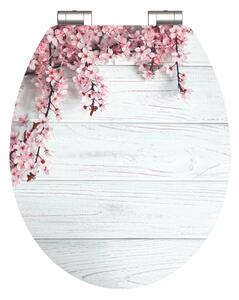 Eisl Sanitär WC sedadlo MDF Soft Close Flowers and Wood High Gloss 80549