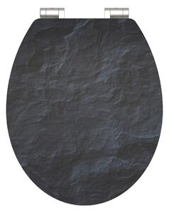 Eisl Sanitär WC sedátko MDF Soft Close Black Stone High Gloss 80535