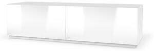 TV stolík Livo 160S - biela / biely lesk
