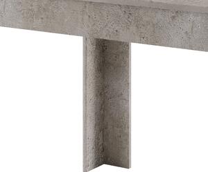 Jedálenský stôl ALPI betón/sivá