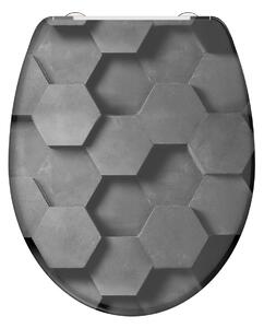 Eisl Sanitär WC sedadlo Duroplast Soft Close Hexagons 82392