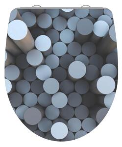 Eisl Sanitär WC sedadlo Duroplast Soft Close Round Dips High Gloss 82593