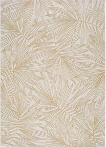 Béžový vonkajší koberec Universal Hibis Leaf, 135 x 190 cm