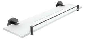 Nimco Polica, 50 cm s ohrádkou IXI UNIX ČIERNA - UNC X450-X-90