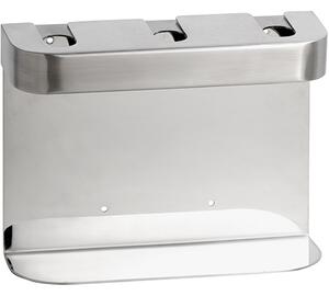 Bemeta Design Trojitý držiak pre dávkovač mydla, okrúhly, matný - 146109445