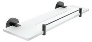 Nimco Polica, 40 cm s ohrádkou IXI UNIX ČIERNA - UNC X440-X-90