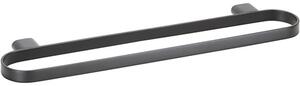 Bemeta Design ORGANIC BLACK: Držiak uterákov, 380 mm, dvojitý - 167104400