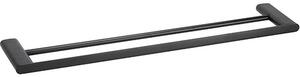 Bemeta Design ORGANIC BLACK: Držiak uterákov, 600 mm, dvojitý - 167104050