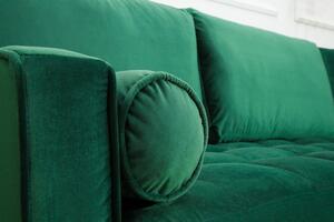 Rohová sedačka Adan II 260 cm smaragdovozelený zamat