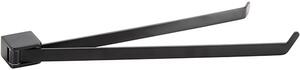 Bemeta Design ORGANIC BLACK: Držiak uterákov, 445 mm, dvojitý, otočný - 167004100