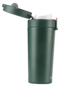 Zelený cestovný termohrnček Vialli Design Fuori, 400 ml