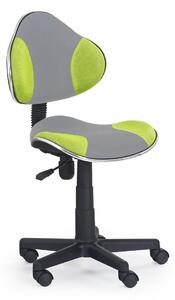 Detská stolička na kolieskach Flash 2 - sivá / zelená
