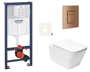 Závesný WC set do ľahkých stien / predstenová montáž SAT Infinitio SIKOGRSIN12SCDL0