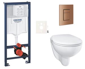 Závesný WC set do ľahkých stien / predstenová montáž GROHE Bau Ceramic SIKOGRSBAUSCDL0