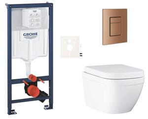 Závesný WC set do ľahkých stien / predstenová montáž GROHE Euro Ceramic SIKOGRSEUSCDL0