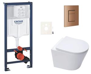 Závesný WC set do ľahkých stien / predstenová montáž SAT Infinitio SIKOGRSIN10SCDL0
