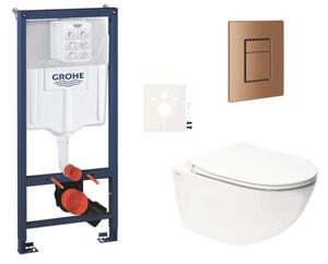 Závesný WC set do ľahkých stien / predstenová montáž SAT Infinitio SIKOGRSIN11SCDL0