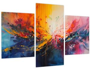 Obraz - Farebná abstrakcia (90x60 cm)