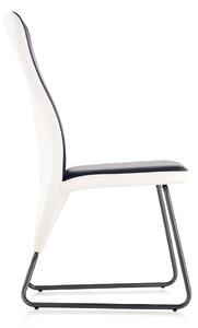 Jedálenská stolička K300 - čierna / biela