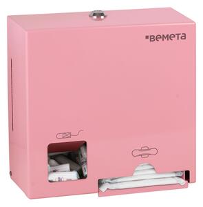 Bemeta Design Zásobník na tampóny a hygienické vložky, nerez, ružový - 101403277