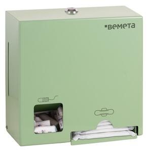 Bemeta Design Zásobník na tampóny a hygienické vložky, nerez, zelený - 101403279
